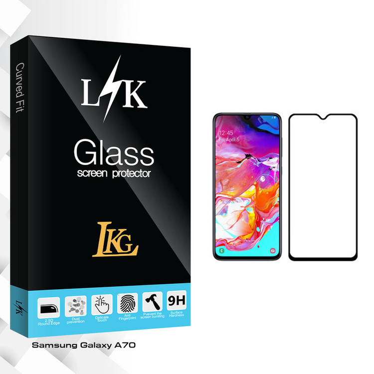 محافظ صفحه نمایش ال کا جی مدل LK Glass مناسب برای گوشی موبایل سامسونگ Galaxy A70