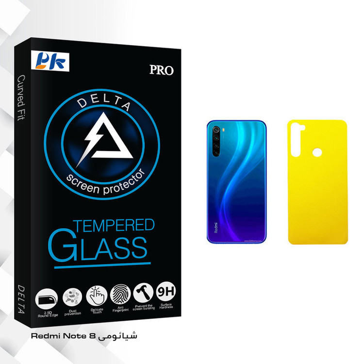 محافظ پشت گوشی پی کی مدل Delta Glass مناسب برای گوشی موبایل شیائومی Redmi Note 8