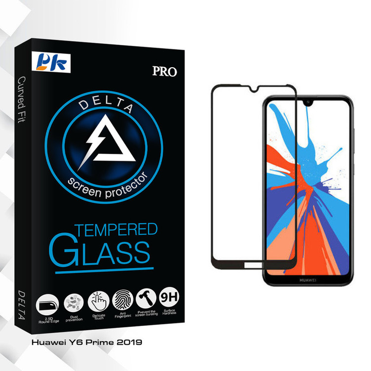 محافظ صفحه نمایش پی کی مدل Delta Glass مناسب برای گوشی موبایل هوآوی Y6 Prime 2019