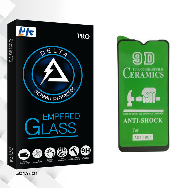 محافظ صفحه نمایش سرامیکی پی کی مدل Delta Glass مناسب برای گوشی موبایل سامسونگ Galaxy A01/M01
