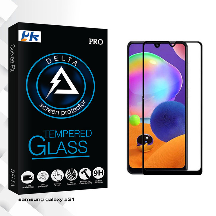 محافظ صفحه نمایش پی کی مدل Delta Glass مناسب برای گوشی موبایل سامسونگ Galaxy A31