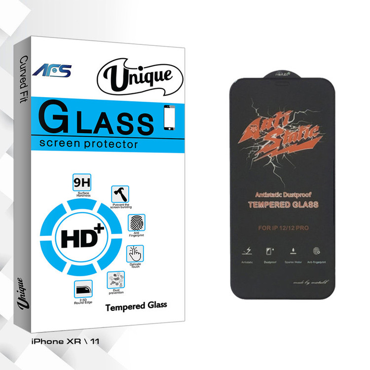 محافظ صفحه نمایش ای اف اس مدل Unique Glass ANTI-STATIC مناسب برای گوشی موبایل اپل iPhone XR \ 11