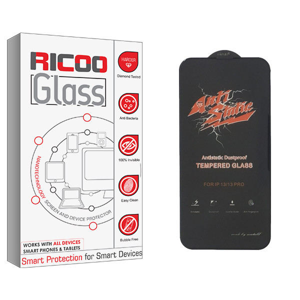 محافظ صفحه نمایش ریکو مدل Glass ANTI-STATIC مناسب برای گوشی موبایل اپل iPhone 13 pro