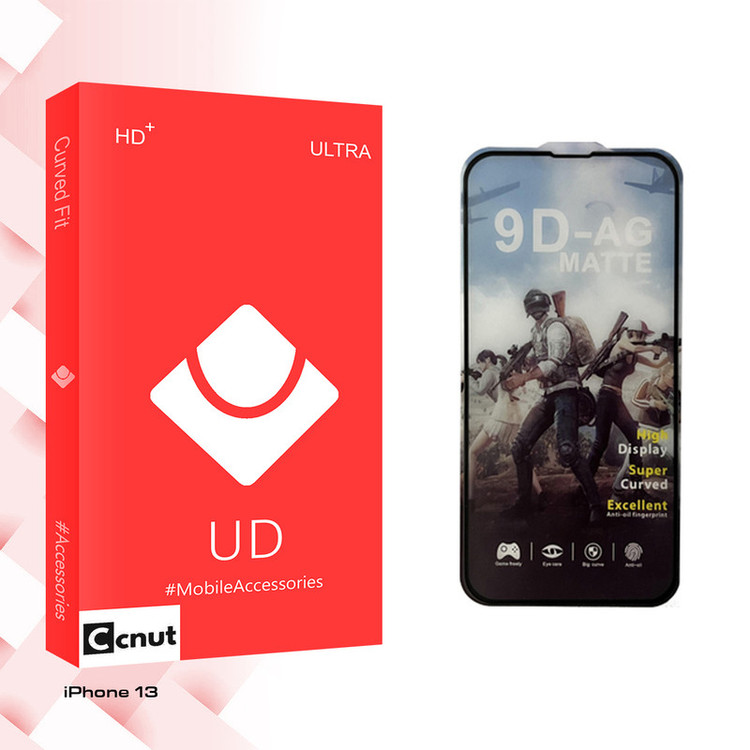 محافظ صفحه نمایش شیشه ای کوکونات مدل UD Ultra GAMING مناسب برای گوشی موبایل اپل iPhone 13