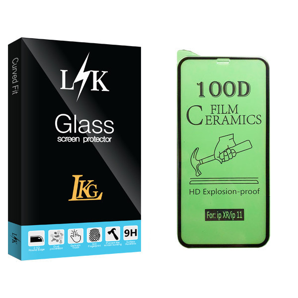 محافظ صفحه نمایش سرامیکی ال کا جی مدل LK Glass مناسب برای گوشی موبایل اپل iPhone XR