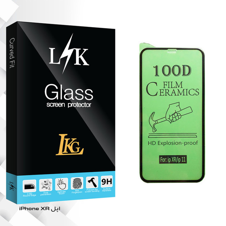 محافظ صفحه نمایش سرامیکی ال کا جی مدل LK Glass مناسب برای گوشی موبایل اپل iPhone XR