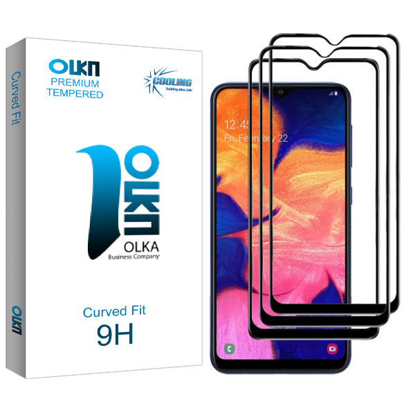 محافظ صفحه نمایش کولینگ مدل Olka glass مناسب برای گوشی موبایل سامسونگ Galaxy A30 بسته سه عددی