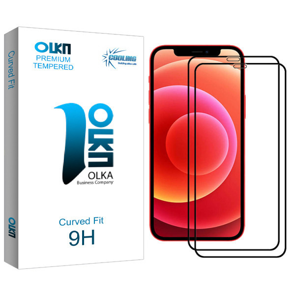 محافظ صفحه نمایش کولینگ مدل Olka glass مناسب برای گوشی موبایل اپل Iphone 12/12Pro بسته دو عددی