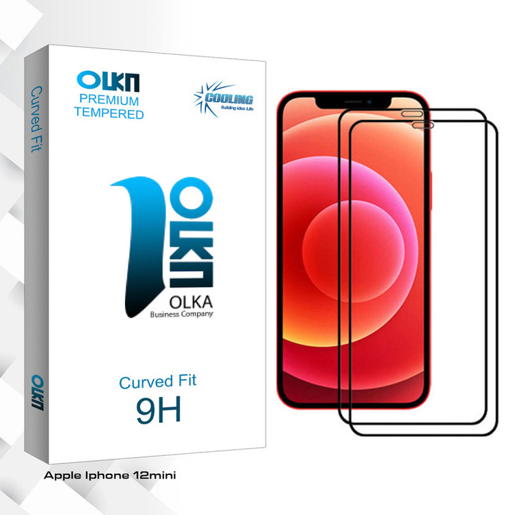 محافظ صفحه نمایش سرامیکی کولینگ مدل Olka glass مناسب برای گوشی موبایل اپل Iphone 12mini بسته دو عددی