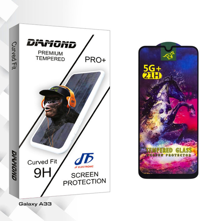 محافظ صفحه نمایش شیشه ای جی اف مدل Diamond HORSE مناسب برای گوشی موبایل سامسونگ Galaxy A33