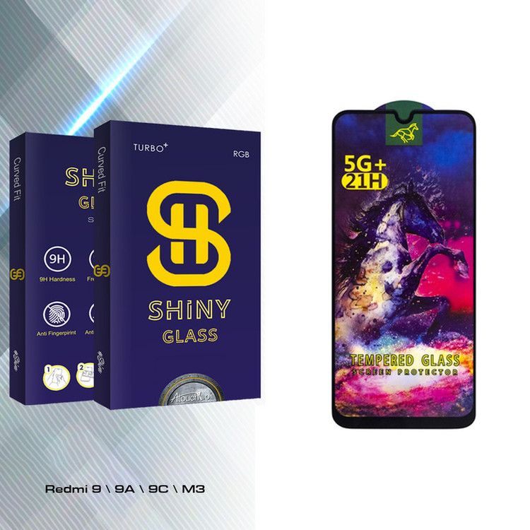 محافظ صفحه نمایش شیشه ای آتوچبو مدل Shiny HORSE مناسب برای گوشی موبایل شیائومی Redmi 9 \ 9A \ 9C \ M3