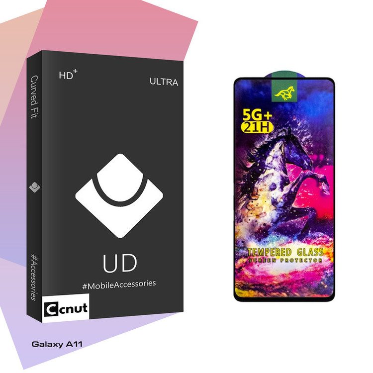 محافظ صفحه نمایش شیشه ای کوکونات مدل UDB HORSE گس مناسب برای گوشی موبایل سامسونگ Galaxy A11