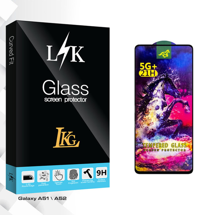 محافظ صفحه نمایش شیشه ای ال کا جی مدل LKHORSE مناسب برای گوشی موبایل سامسونگ Galaxy A51 / A52