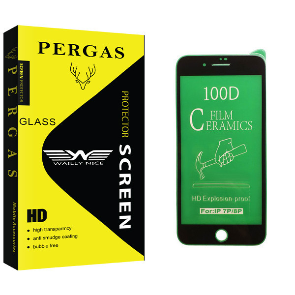 محافظ صفحه نمایش سرامیکی وایلی نایس مدل Pergas Glass مناسب برای گوشی موبایل اپل iPhone 8 Plus