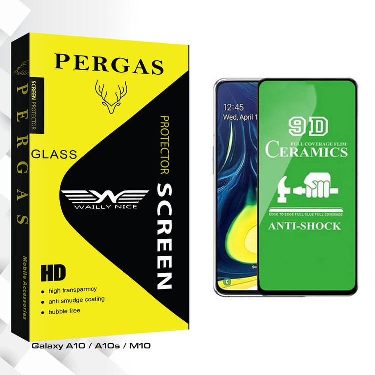 محافظ صفحه نمایش 9D وایلی نایس مدل Pergas Glass مناسب برای گوشی موبایل سامسونگ Galaxy A10 / A10s / M10