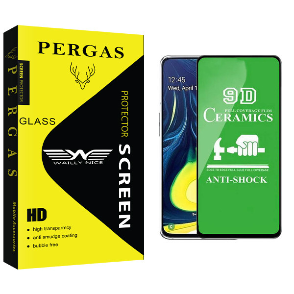 محافظ صفحه نمایش 9D وایلی نایس مدل Pergas Glass مناسب برای گوشی موبایل سامسونگ Galaxy A10 / A10s / M10