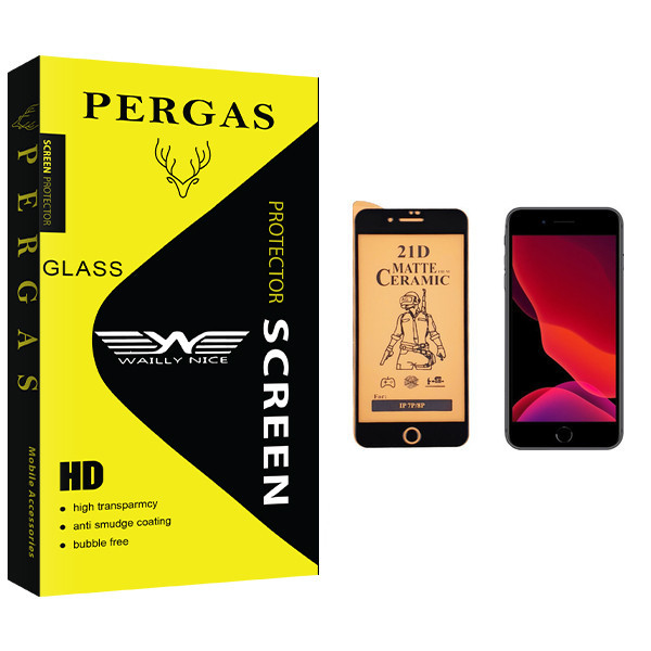 محافظ صفحه نمایش سرامیکی وایلی نایس مدل Pergas Glass مناسب برای گوشی موبایل اپل iPhone 8 Plus