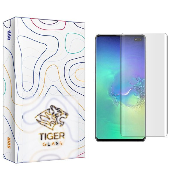 محافظ صفحه نمایش تایگر گلس مدل APL2 UV_NW مناسب برای گوشی موبایل سامسونگ Galaxy S10 Plus