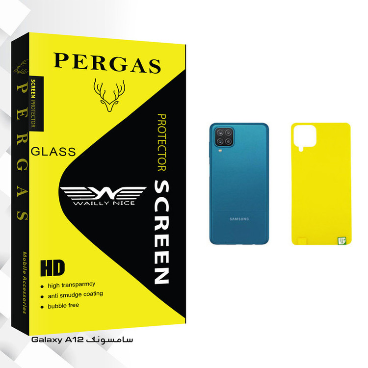محافظ پشت گوشی وایلی نایس مدل Pergas Glass مناسب برای گوشی موبایل سامسونگ Galaxy A12