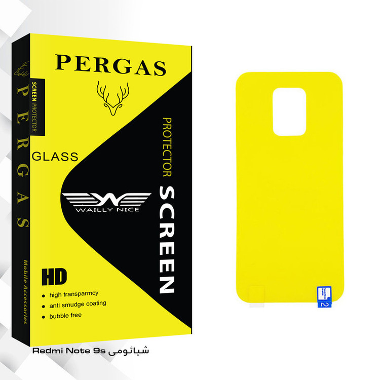 محافظ پشت گوشی وایلی نایس مدل Pergas Glass مناسب برای گوشی موبایل شیائومی Redmi Note 9s