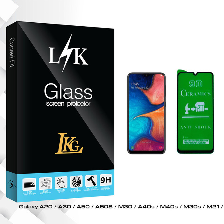 محافظ صفحه نمایش 9D ال کا جی مدل LK Glass مناسب برای گوشی موبایل سامسونگ Galaxy A20 / A30 / A50 / M30