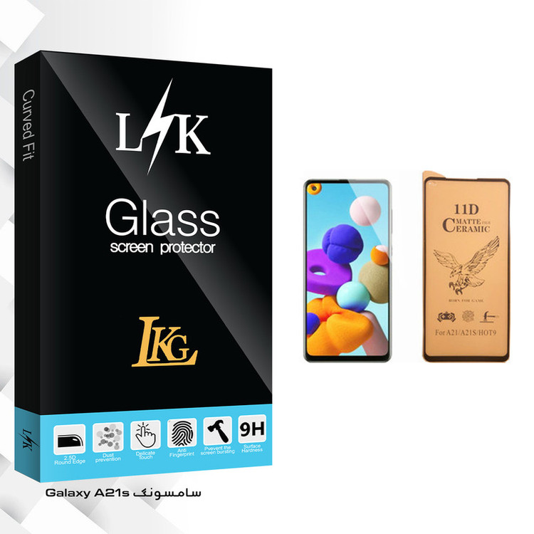 محافظ صفحه نمایش سرامیکی ال کا جی مدل LK Glass مناسب برای گوشی موبایل سامسونگ Galaxy A21s