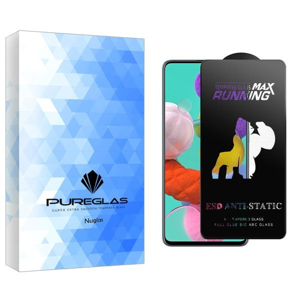 محافظ صفحه نمایش پیور گلس مدل NueGlasnewpkg Running Max مناسب برای گوشی موبایل سامسونگ Galaxy A51