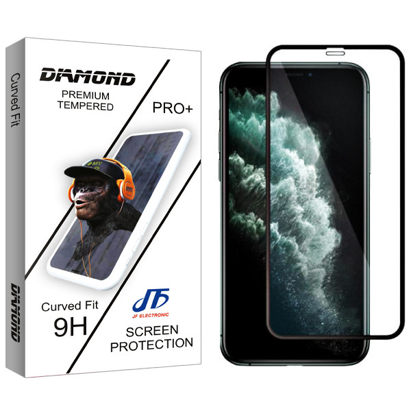 محافظ صفحه نمایش مات جی اف مدل Diamond glass مناسب برای گوشی موبایل اپل Iphone 11 pro max