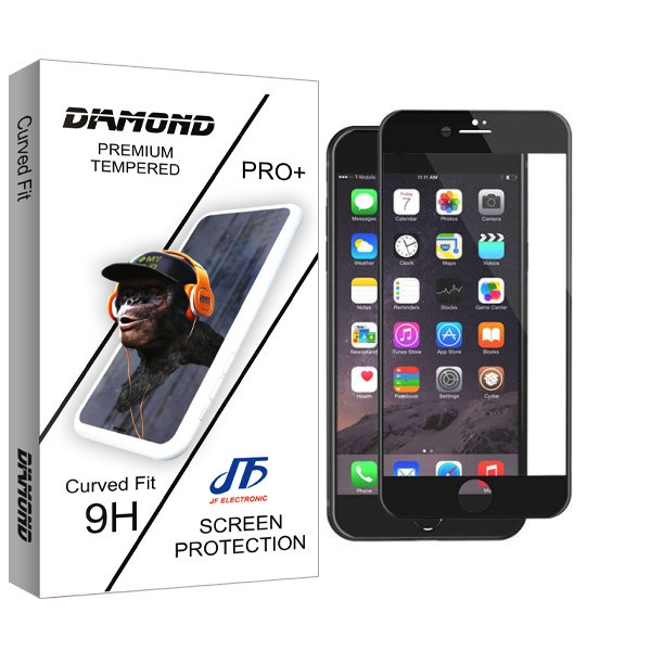 محافظ صفحه نمایش سرامیکی جی اف مدل Diamond glass مناسب برای گوشی موبایل اپل Iphone 7 plus