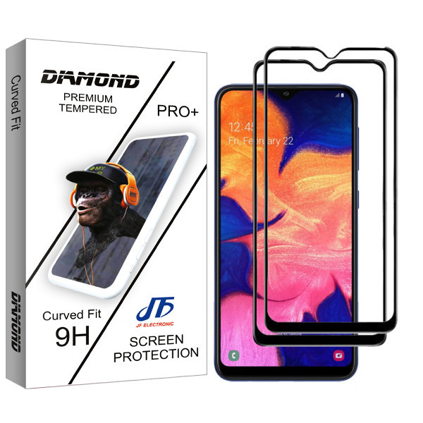 محافظ صفحه نمایش سرامیکی جی اف مدل Diamond glass مناسب برای گوشی موبایل سامسونگ Galaxy M10 بسته دو عددی