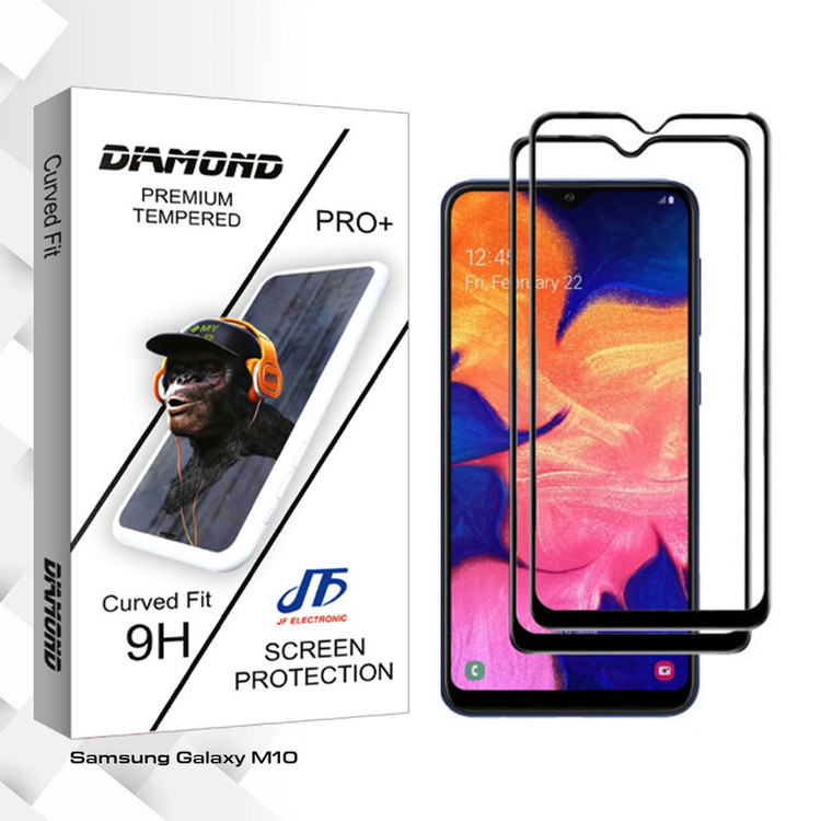 محافظ صفحه نمایش سرامیکی جی اف مدل Diamond glass مناسب برای گوشی موبایل سامسونگ Galaxy M10 بسته دو عددی