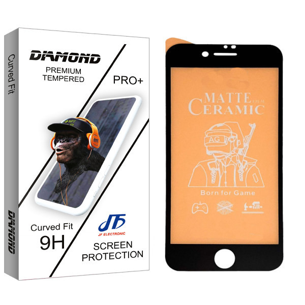 محافظ صفحه نمایش مات جی اف مدل Diamond glass مناسب برای گوشی موبایل اپل Iphone 7/ 8
