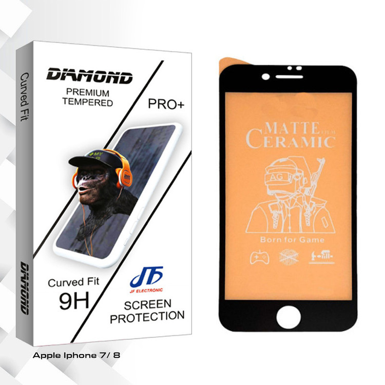 محافظ صفحه نمایش مات جی اف مدل Diamond glass مناسب برای گوشی موبایل اپل Iphone 7/ 8