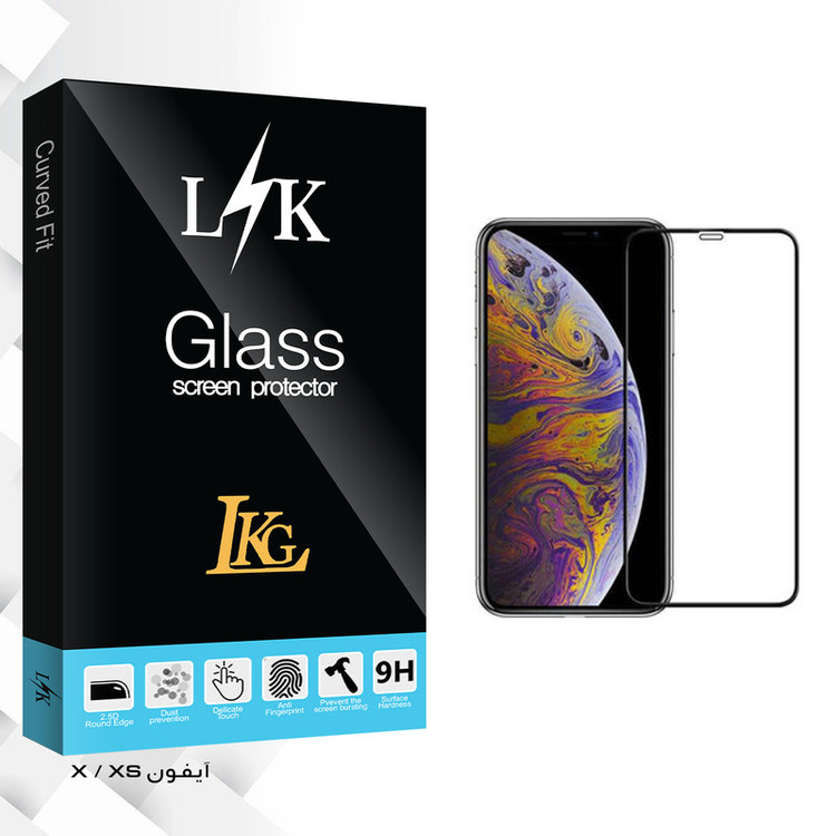 محافظ صفحه نمایش ال کا جی مدل LK Glass مناسب برای گوشی اپل Iphone X/Xs