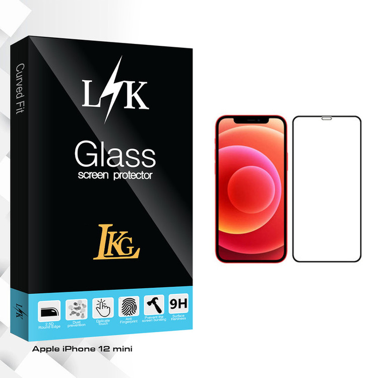 محافظ صفحه نمایش ال کا جی مدل LK Glass مناسب برای گوشی موبایل اپل iPhone 12 mini