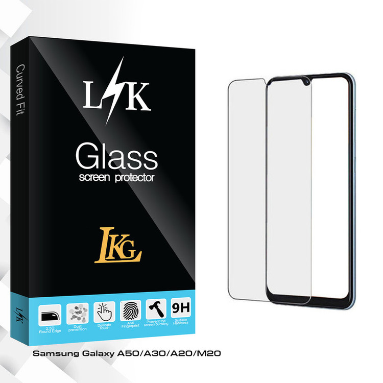 محافظ صفحه نمایش ال کا جی مدل LK Glass مناسب برای گوشی موبایل سامسونگ Galaxy A50/A30/A20/M20
