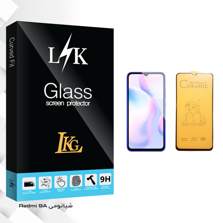 محافظ صفحه نمایش سرامیکی ال کا جی مدل LK Glass مناسب برای گوشی موبایل شیائومی Redmi 9A