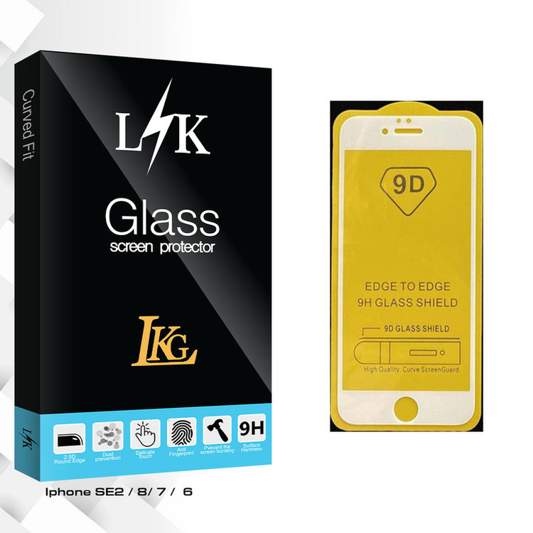 محافظ صفحه نمایش ال کا جی مدل LK Glass مناسب برای گوشی موبایل اپل IphoneSE2 / 8/ 7 / 6