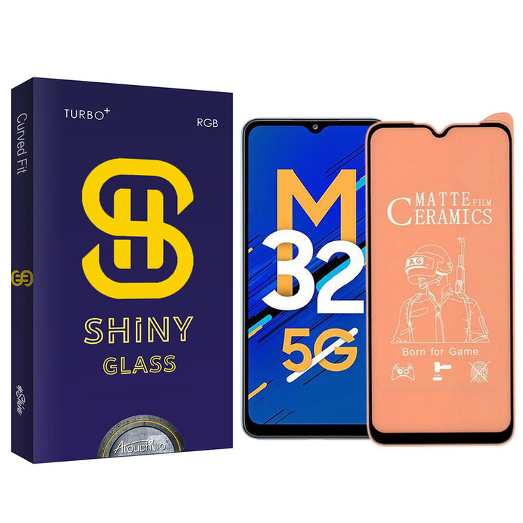 محافظ صفحه نمایش سرامیکی آتوچبو مدل Shiny Glass مناسب برای گوشی موبایل سامسونگ Galaxy M32 5G