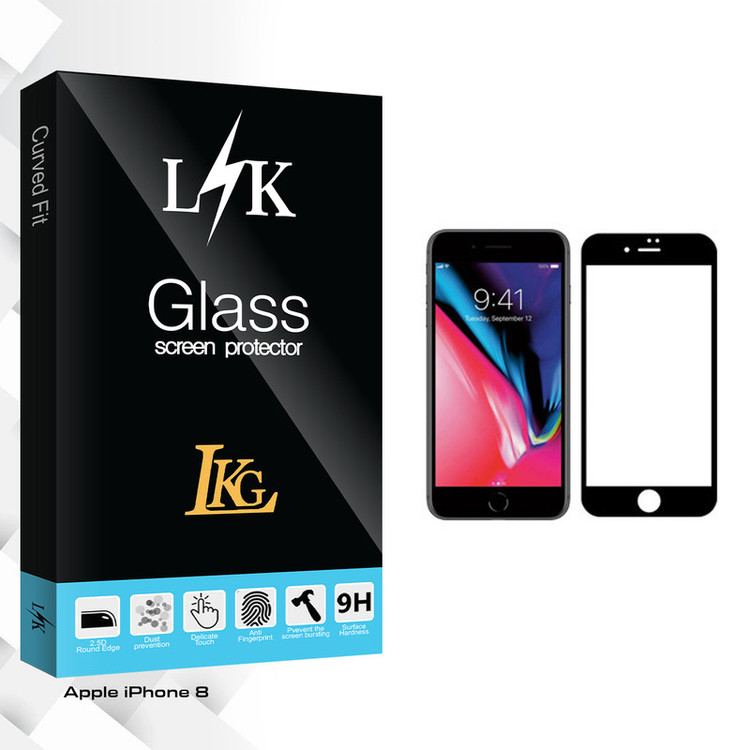 محافظ صفحه نمایش ال کا جی مدل LK Glass مناسب برای گوشی موبایل اپل iPhone 8