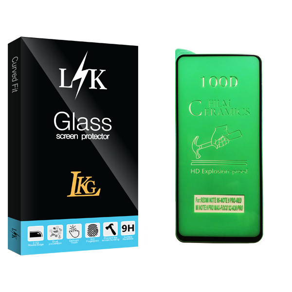 محافظ صفحه نمایش سرامیکی ال کا جی مدل LK Glass مناسب برای گوشی موبایل شیائومی Redmi Note 9