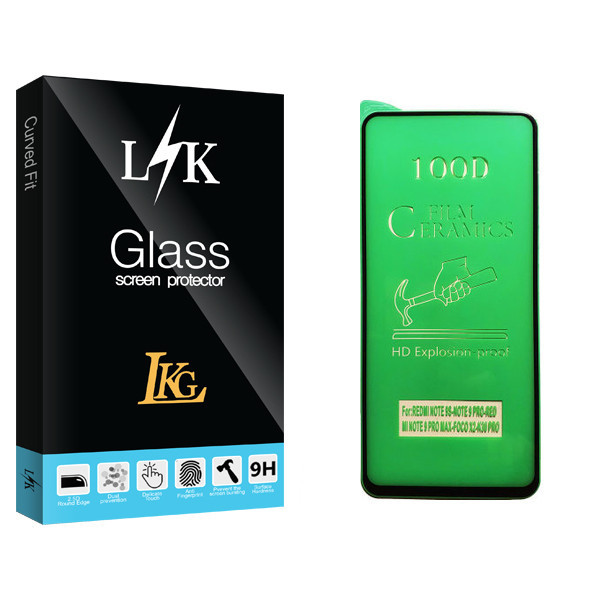 محافظ صفحه نمایش سرامیکی ال کا جی مدل LK Glass مناسب برای گوشی موبایل شیائومی Redmi Note 9