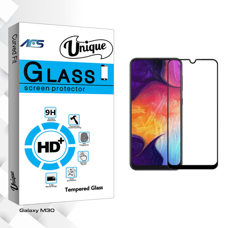 محافظ صفحه نمایش ای اف اس مدل Unique Glass مناسب برای گوشی موبایل سامسونگ Galaxy M30