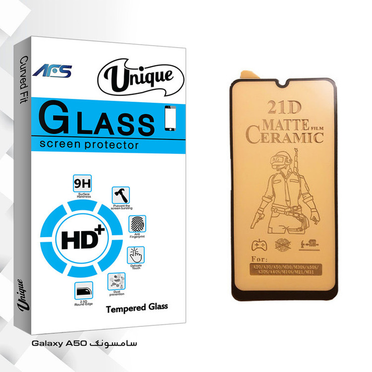 محافظ صفحه نمایش سرامیکی ای اف اس مدل Uni مناسب برای گوشی موبایل سامسونگ Galaxy A50