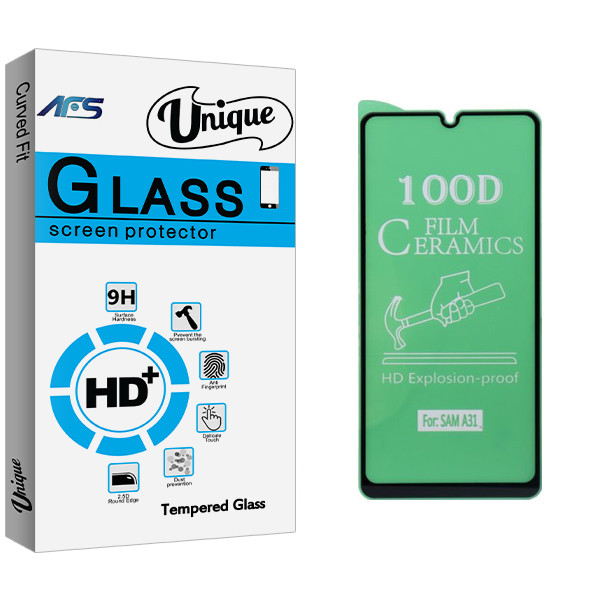 محافظ صفحه نمایش سرامیکی ای اف اس مدل Unique Glass مناسب برای گوشی موبایل سامسونگ Galaxy A31