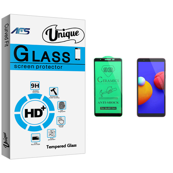 محافظ صفحه نمایش سرامیکی ای اف اس مدل Unique Glass مناسب برای گوشی موبایل سامسونگ Galaxy A01 core