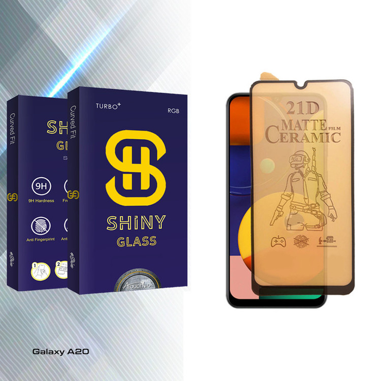 محافظ صفحه نمایش سرامیکی مات آتوچبو مدل Shiny Glass مناسب برای گوشی موبایل سامسونگ Galaxy A20