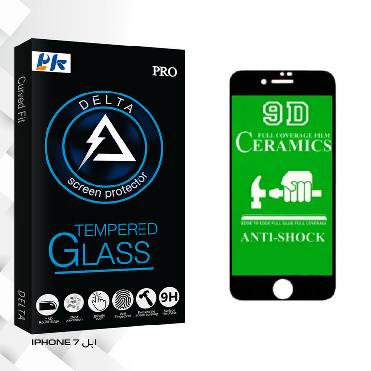 محافظ صفحه نمایش پی کی مدل Delta Glass مناسب برای گوشی موبایل اپل IPHONE 7