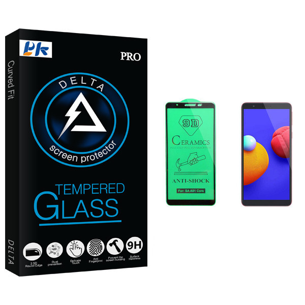 محافظ صفحه نمایش سرامیکی پی کی مدل Delta Glass مناسب برای گوشی موبایل سامسونگ Galaxy A01 core