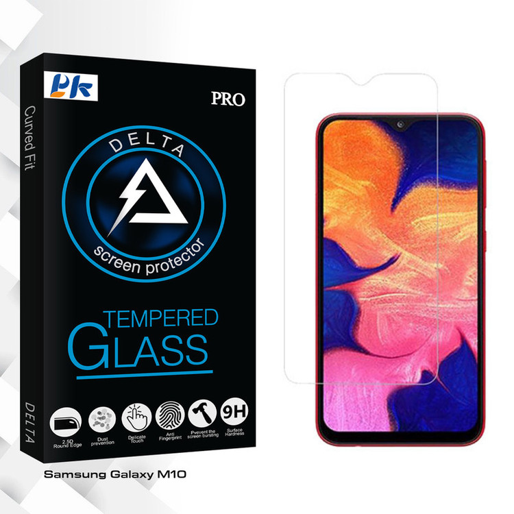 محافظ صفحه نمایش پی کی مدل Delta Glass مناسب برای گوشی موبایل سامسونگ Galaxy M10